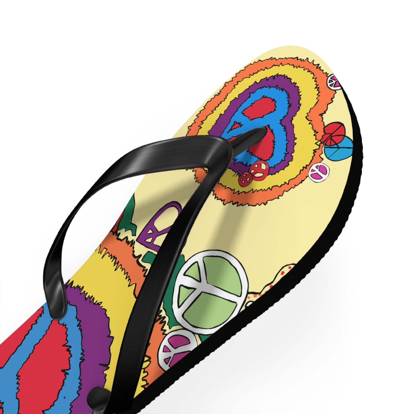 Peace And Love - Unisex Flip Flops