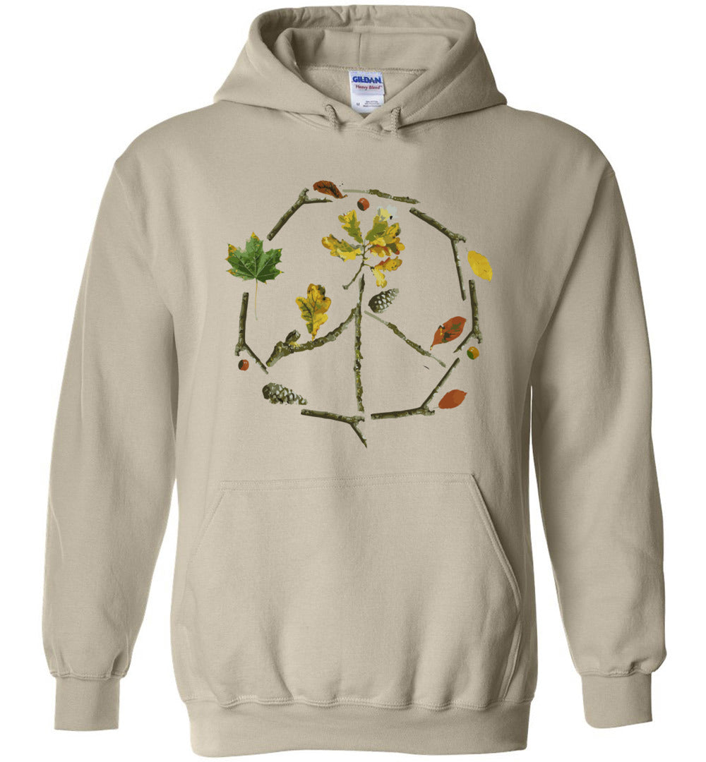 Fall Peace Sign Heavy Blend Hoodie