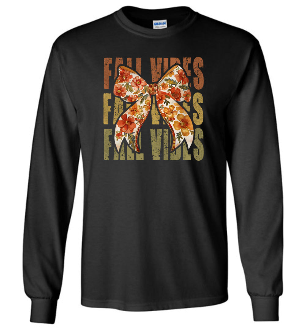 Floral Fall Vibes Long Sleeve T-Shirt