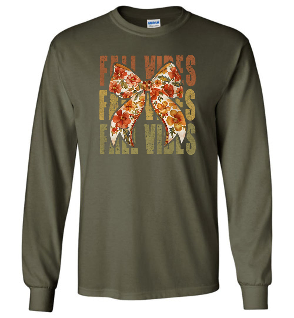 Floral Fall Vibes Long Sleeve T-Shirt
