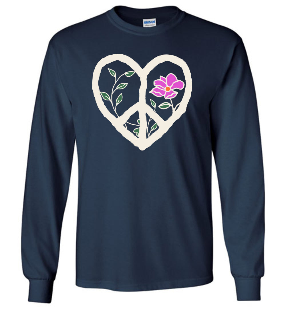 Peaceful Heart Long Sleeve T-shirts