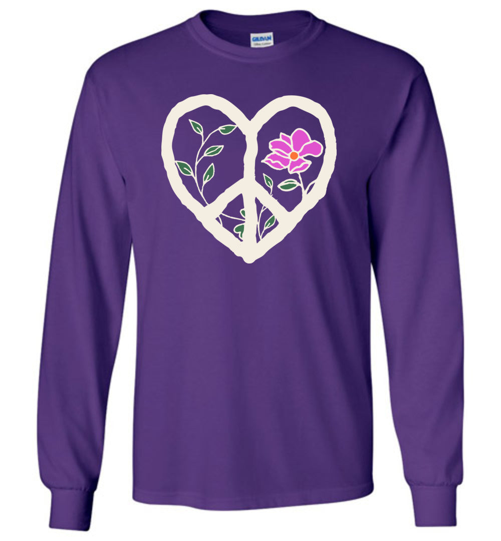 Peaceful Heart Long Sleeve T-shirts