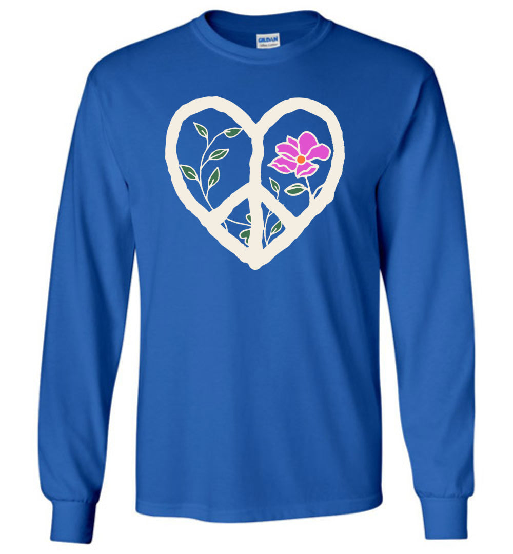 Peaceful Heart Long Sleeve T-shirts