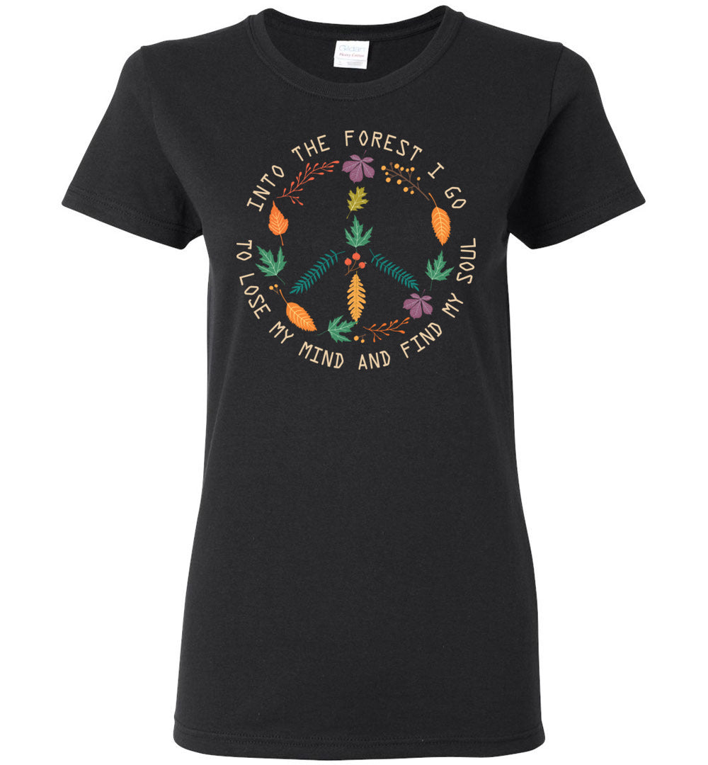 Into The Forest - Autumn Foliage Ladies T-shirts