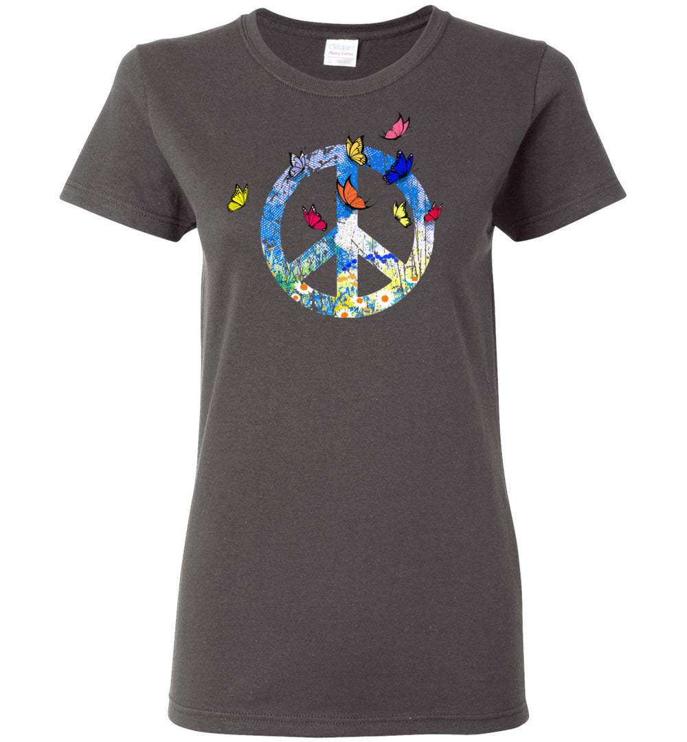 Spring Butterflies Short-Sleeve Ladies' T-Shirt