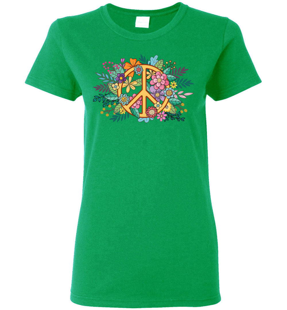 Floral Peace Short-Sleeve T-Shirt
