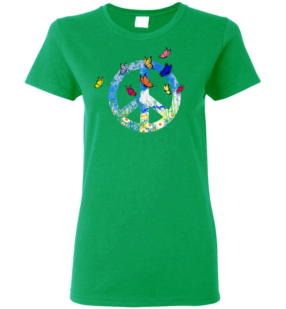 Spring Butterflies Short-Sleeve Ladies' T-Shirt