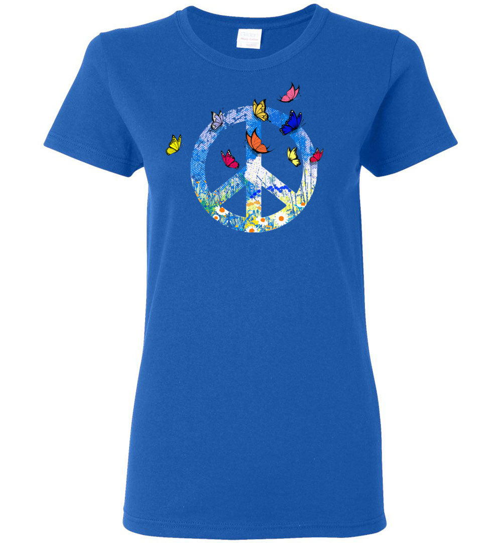 Spring Butterflies Short-Sleeve Ladies' T-Shirt