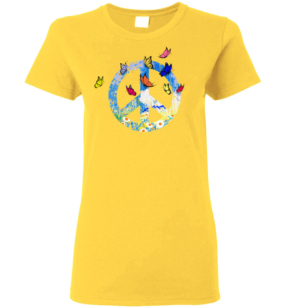 Spring Butterflies Short-Sleeve Ladies' T-Shirt