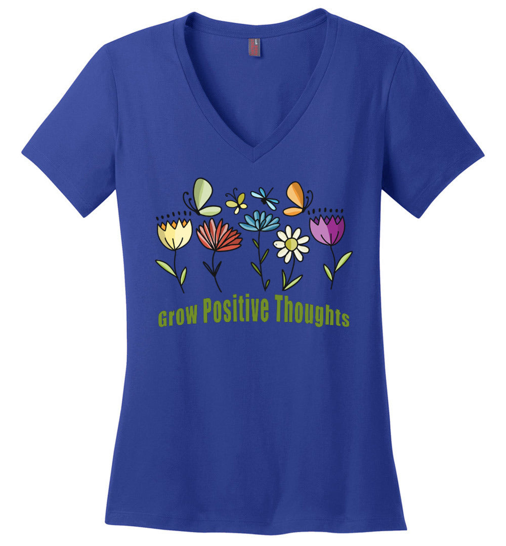 Grow Positive Thoughts V-Neck