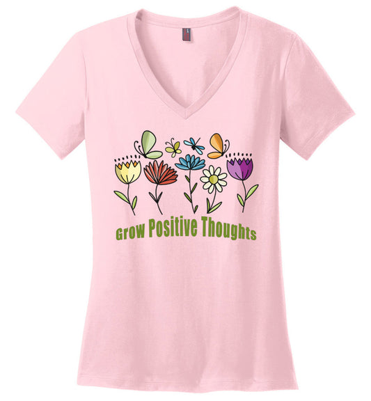 Grow Positive Thoughts V-Neck