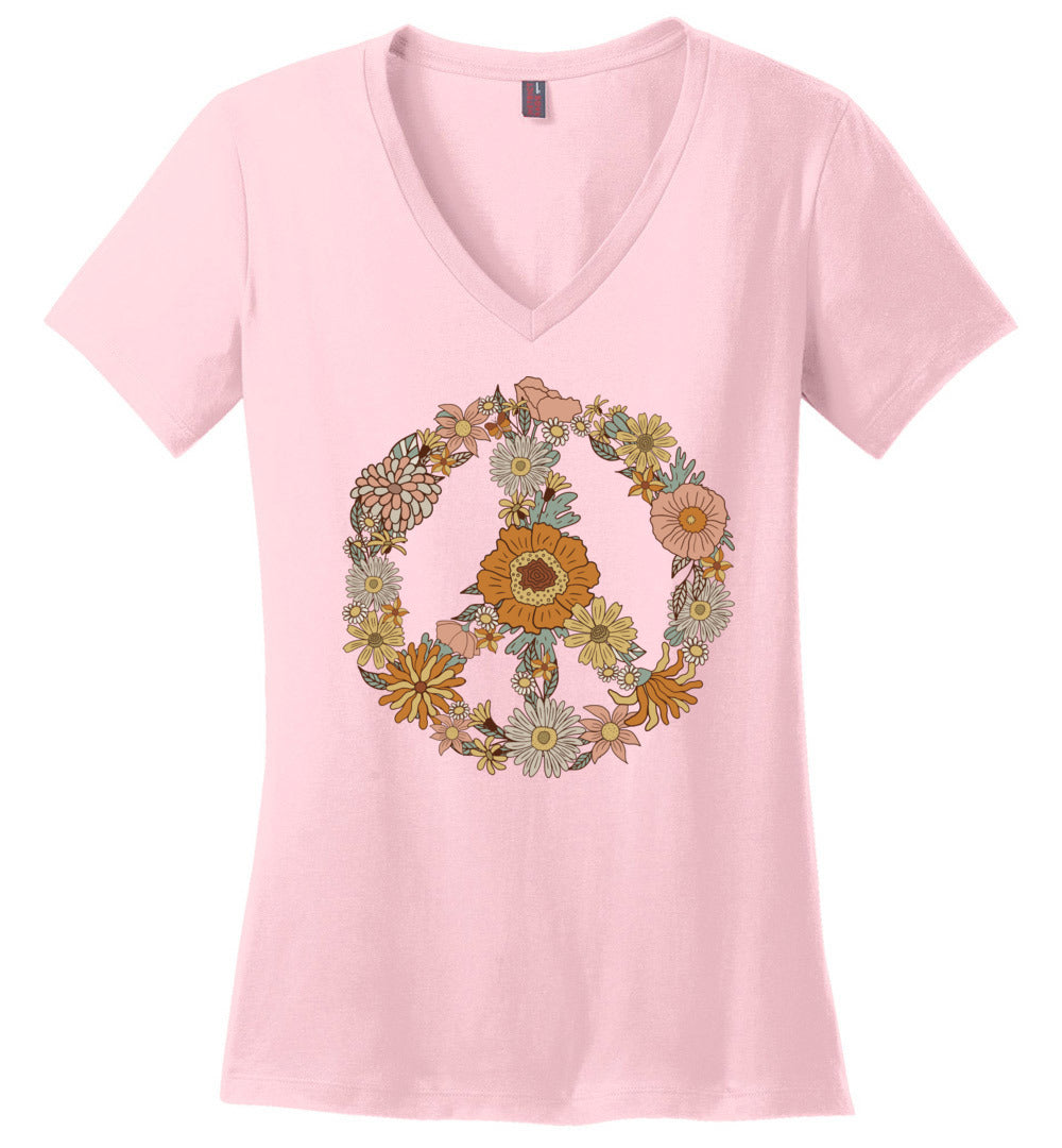 Hippie Vintage Floral V-Neck