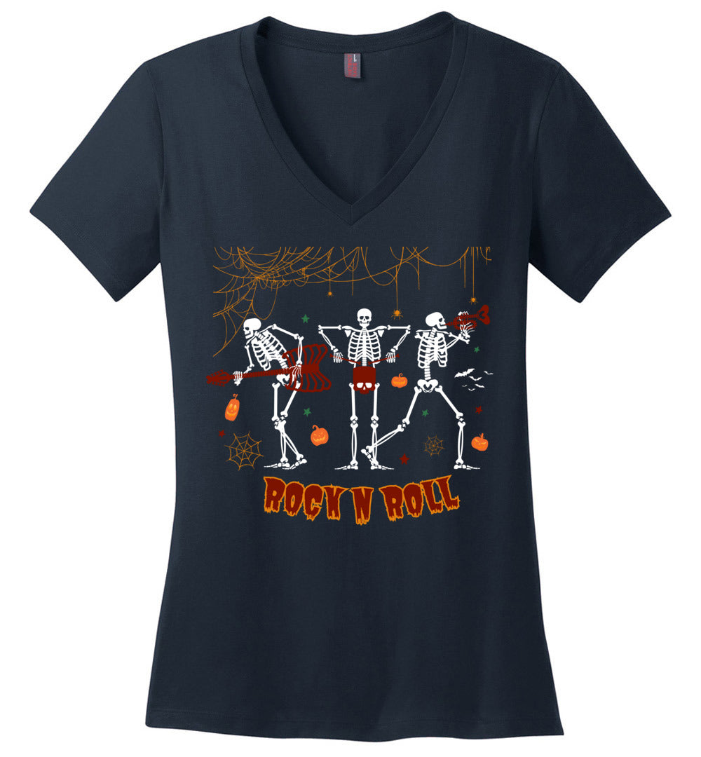 Dancing Skeleton V-neck