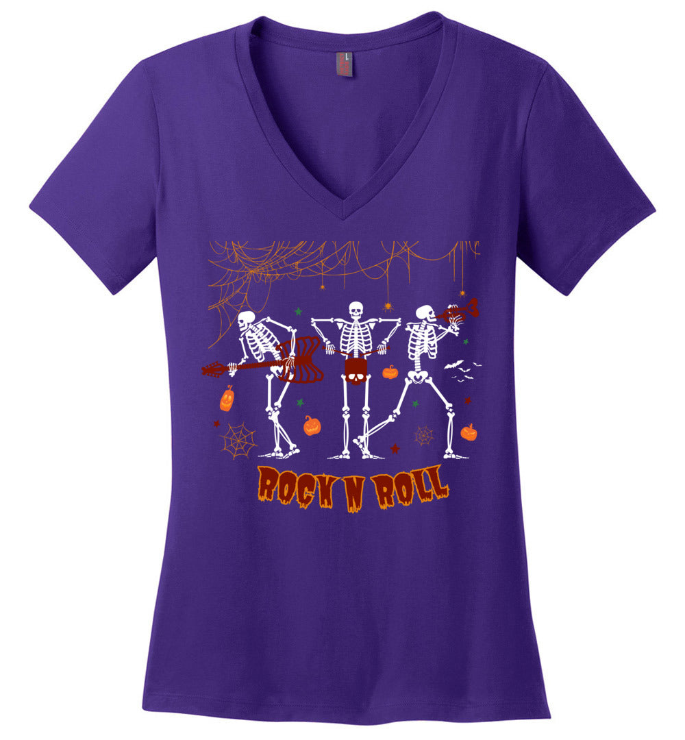 Dancing Skeleton V-neck