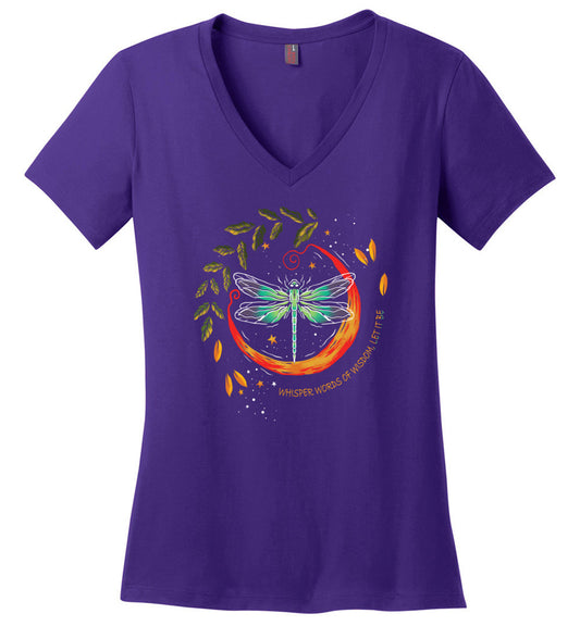 Let It Be Dragonfly V-necks
