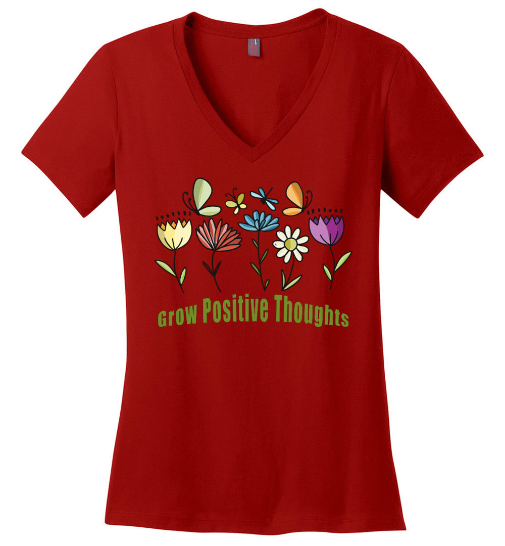 Grow Positive Thoughts V-Neck