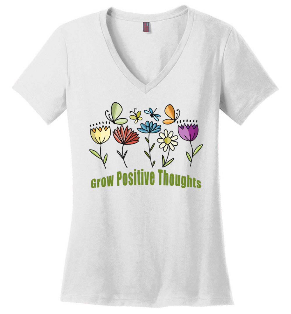 Grow Positive Thoughts V-Neck
