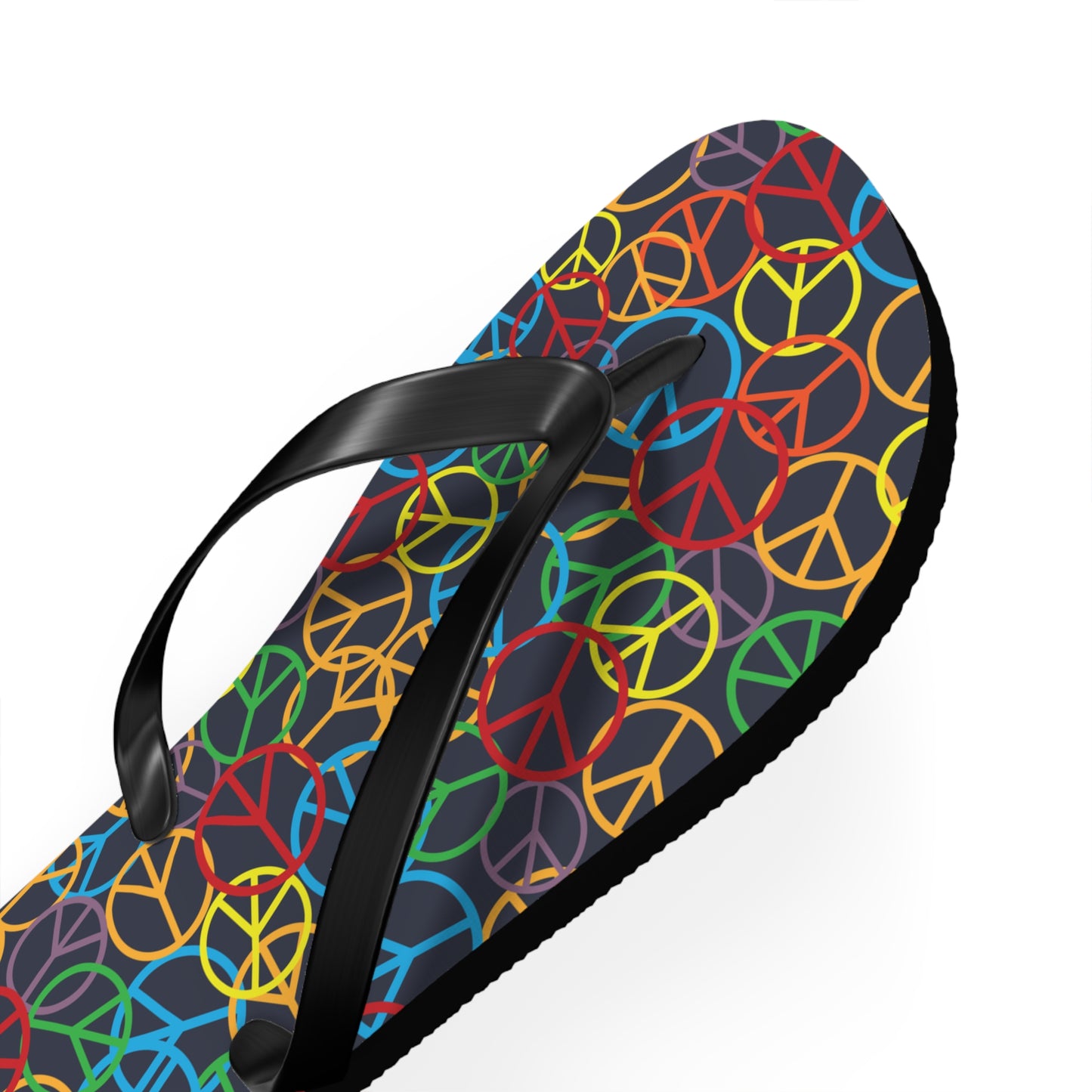 Peace Sign Pattern - Unisex Flip Flops