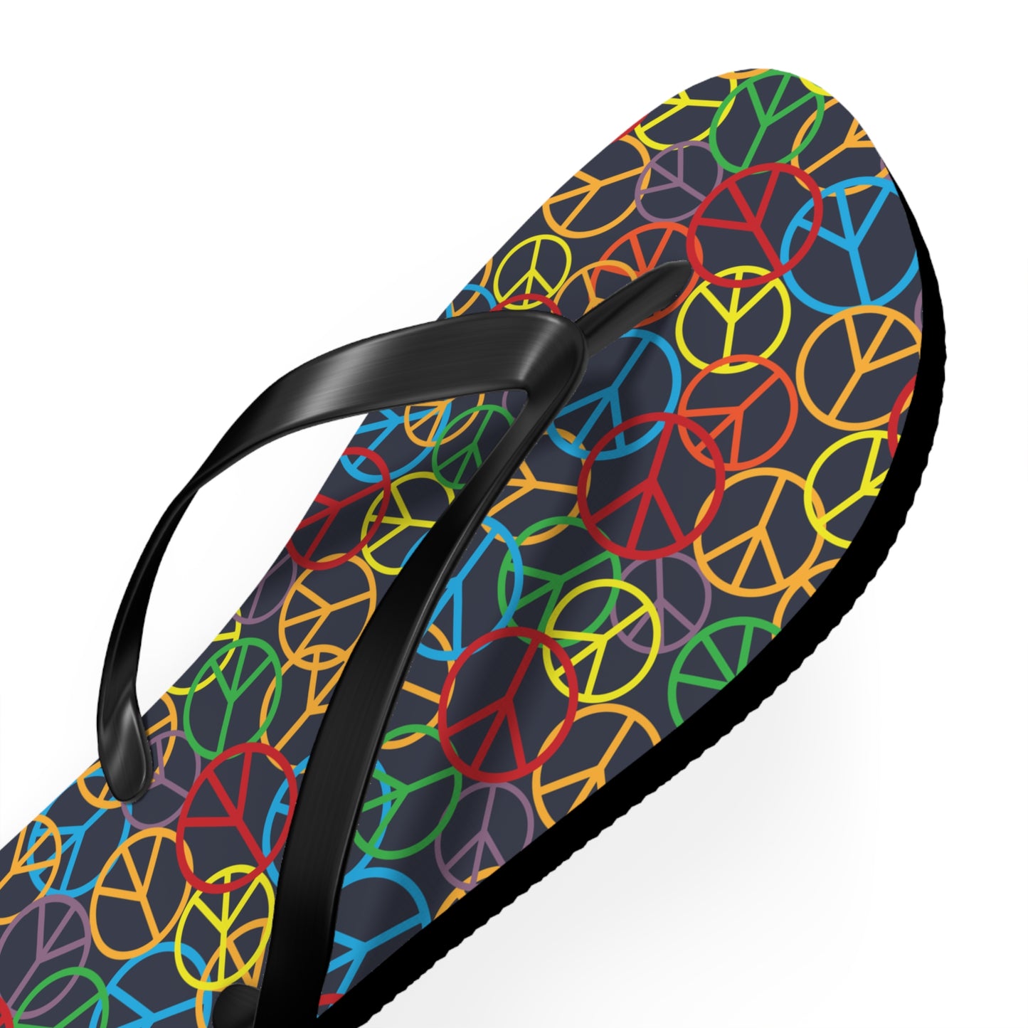 Peace Sign Pattern - Unisex Flip Flops
