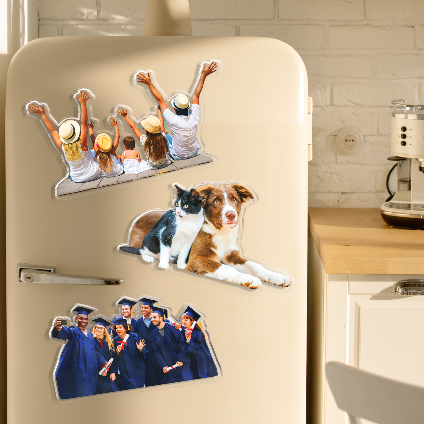 Acrylic Magnet Sticker – Custom Cut Photo Memory Gift