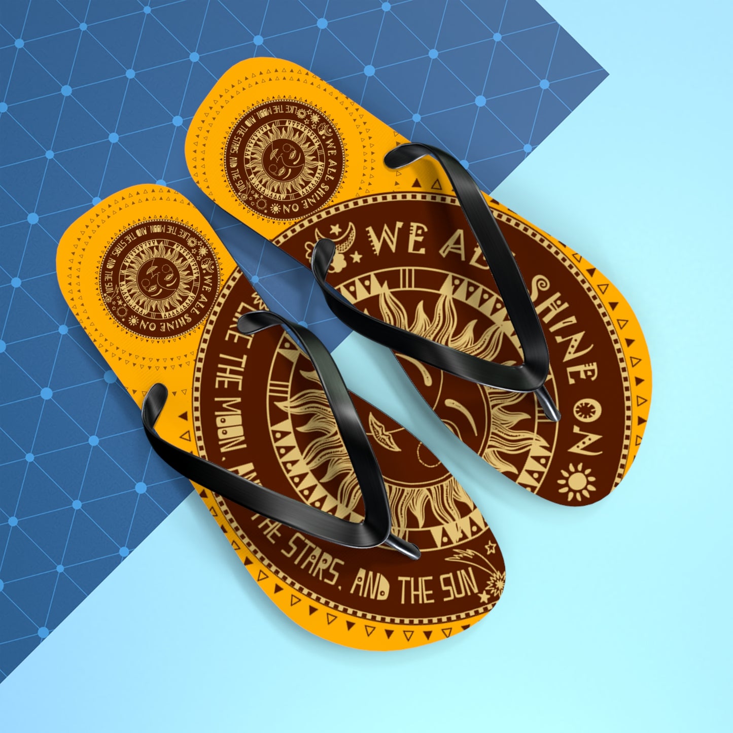 We All Shine On - Unisex Flip Flops