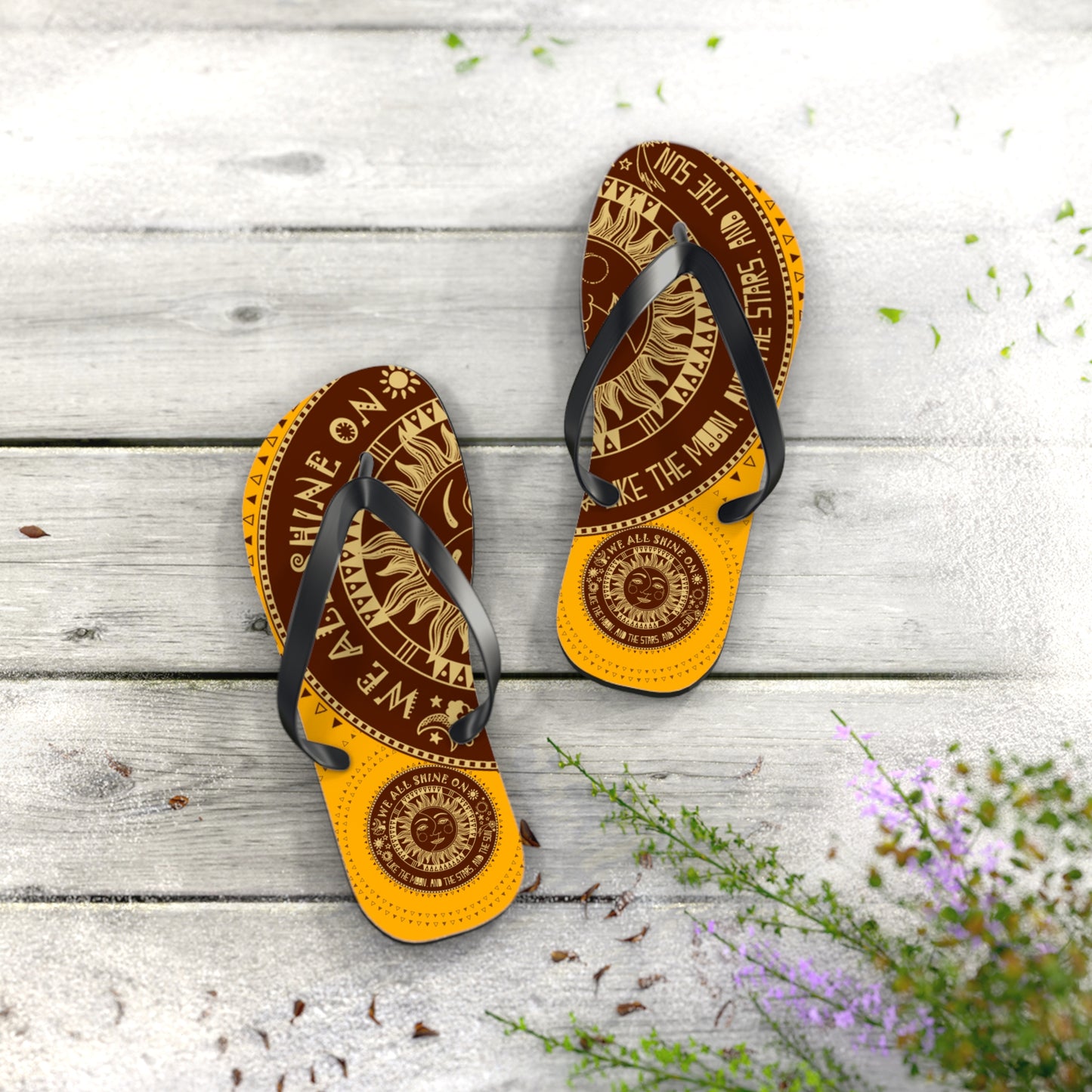 We All Shine On - Unisex Flip Flops