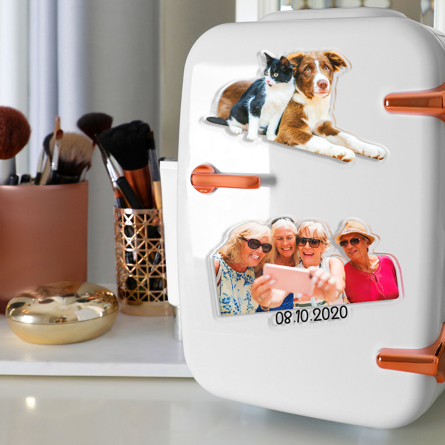 Acrylic Magnet Sticker – Custom Cut Photo Memory Gift