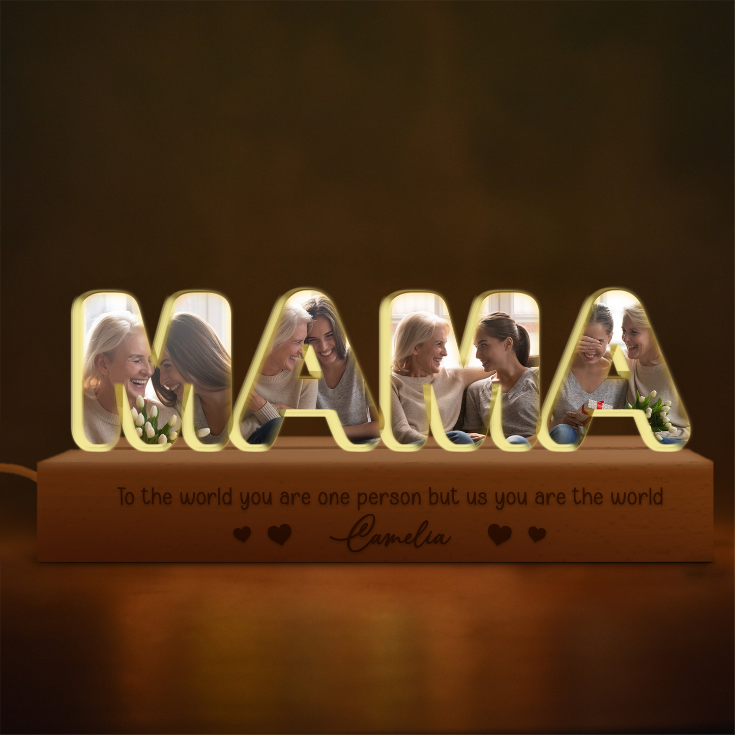 Personalized Word Night Light