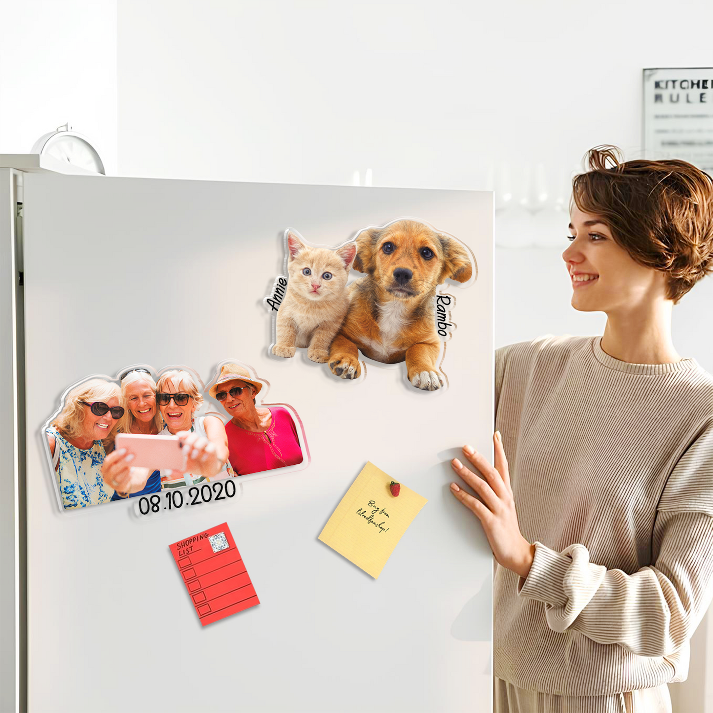 Acrylic Magnet Sticker – Custom Cut Photo Memory Gift