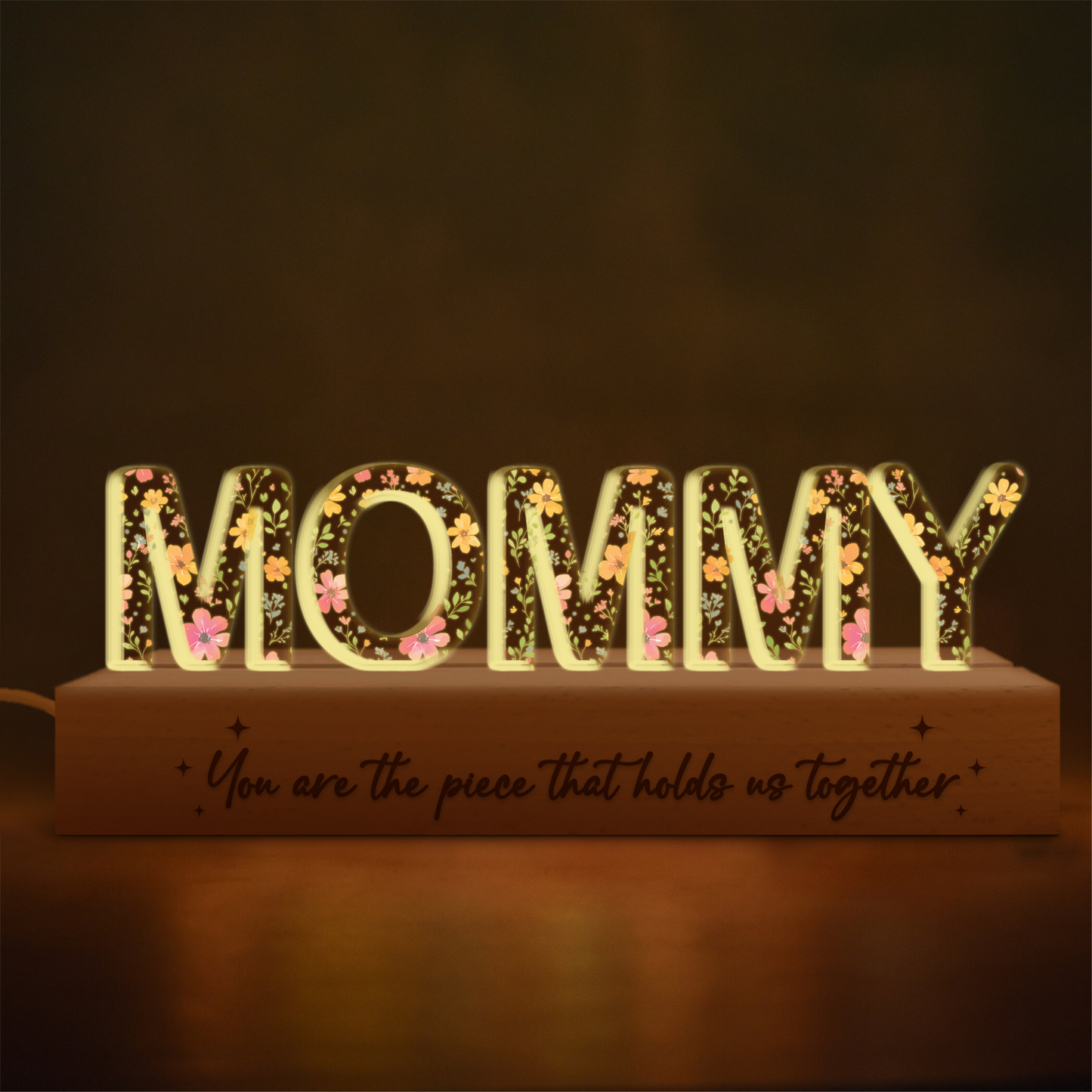 Personalized Word Night Light