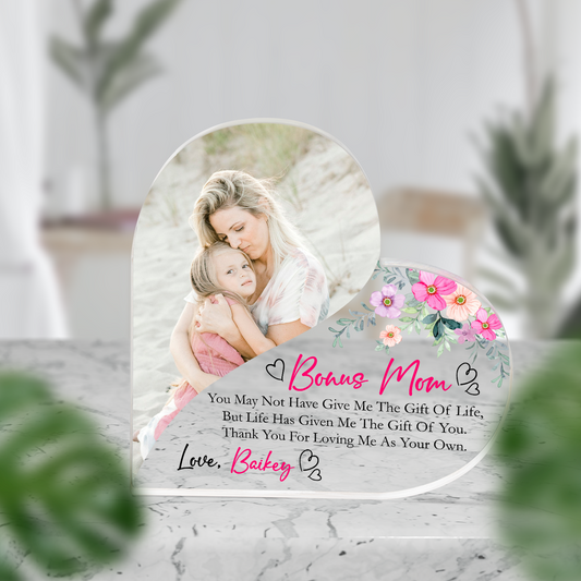 Personalized Acrylic Plaque For Mom