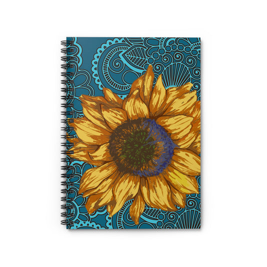 Sunflower - Spiral Notebook - Ruled Line