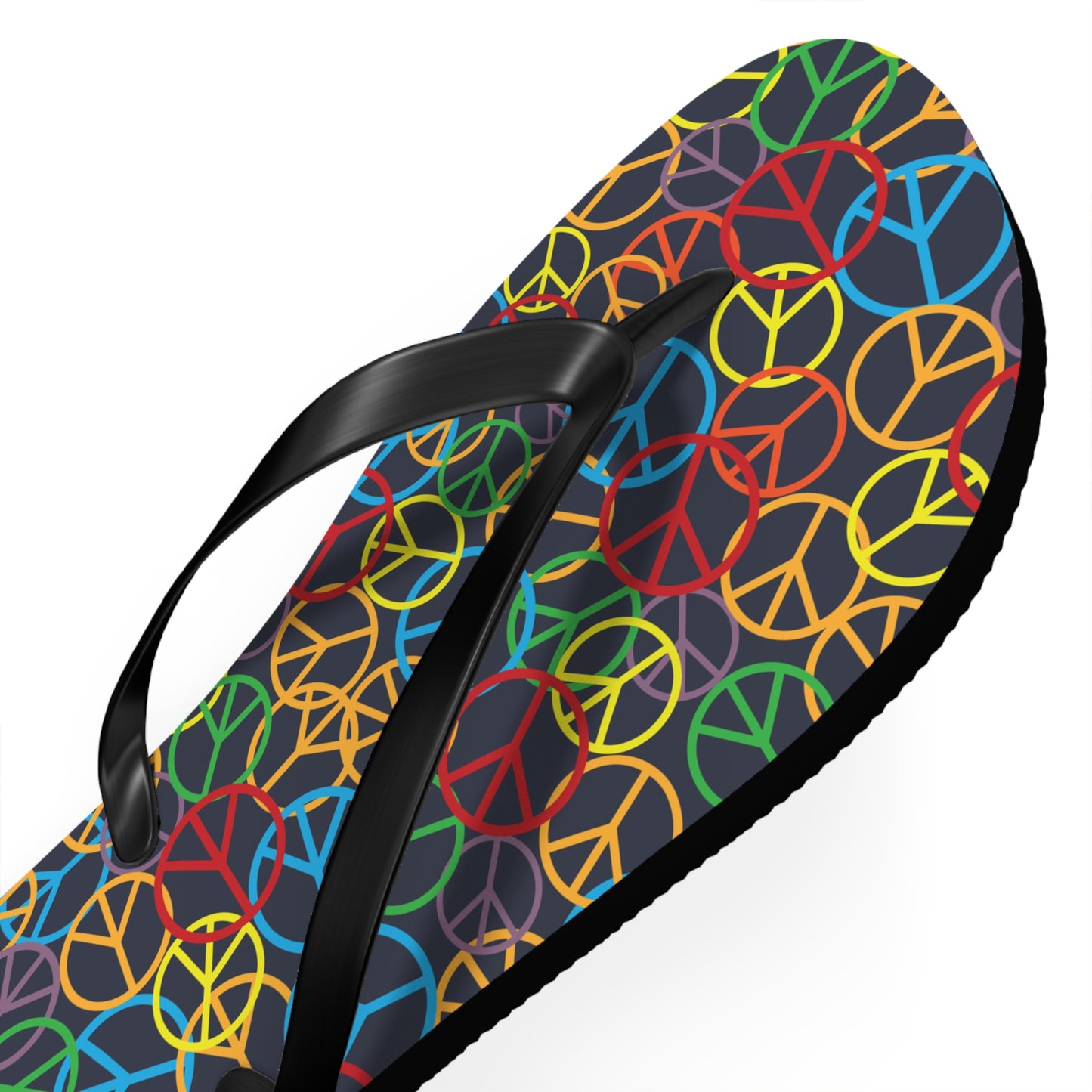 Peace Sign Pattern - Unisex Flip Flops
