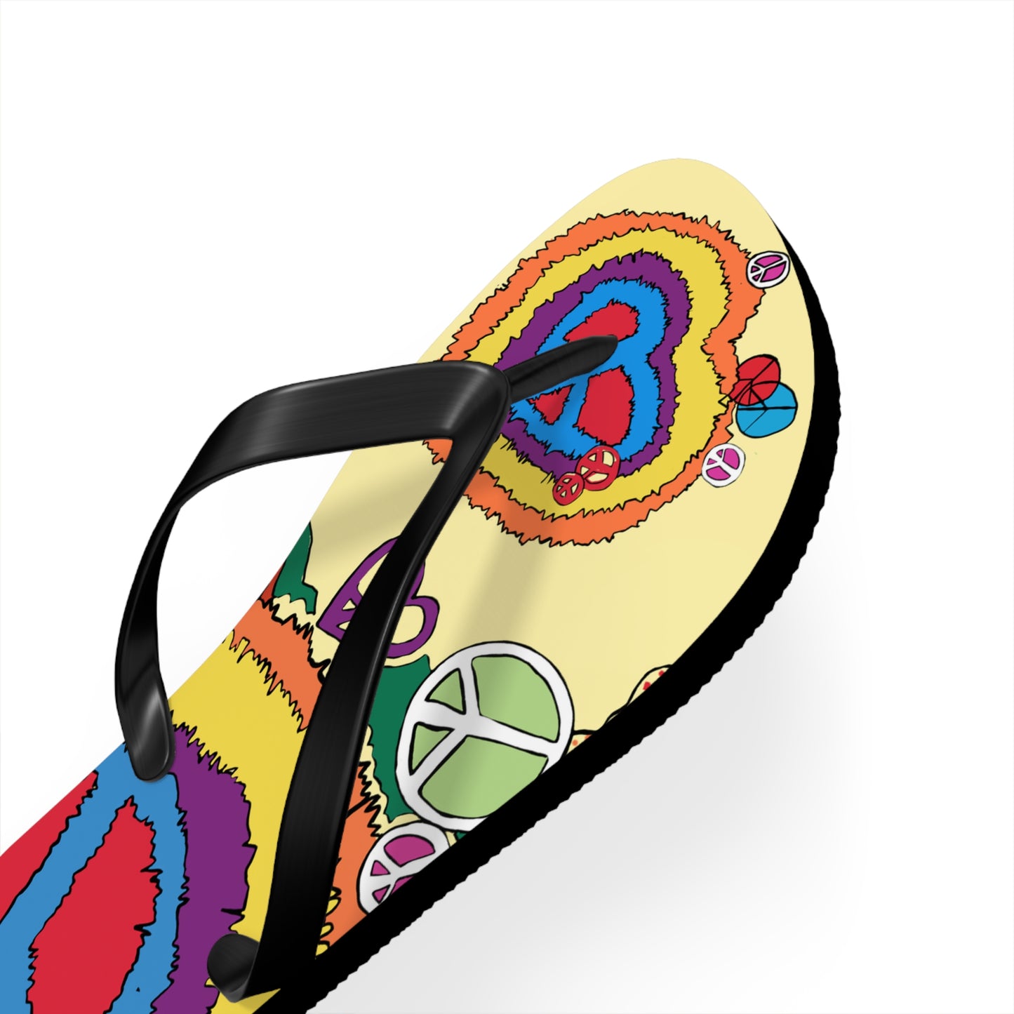 Peace And Love - Unisex Flip Flops