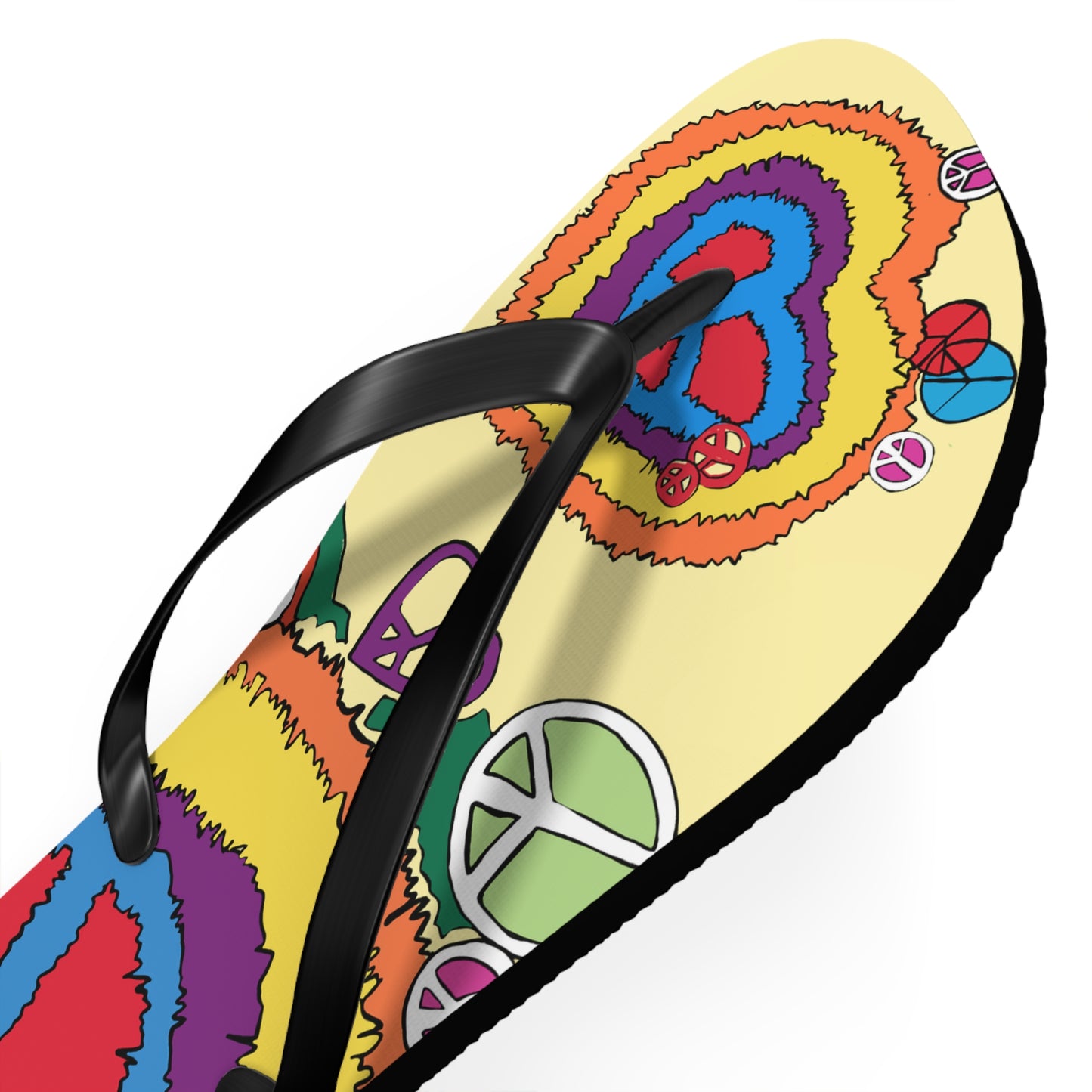 Peace And Love - Unisex Flip Flops