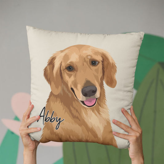 Custom Illustrated Portrait Pillow
