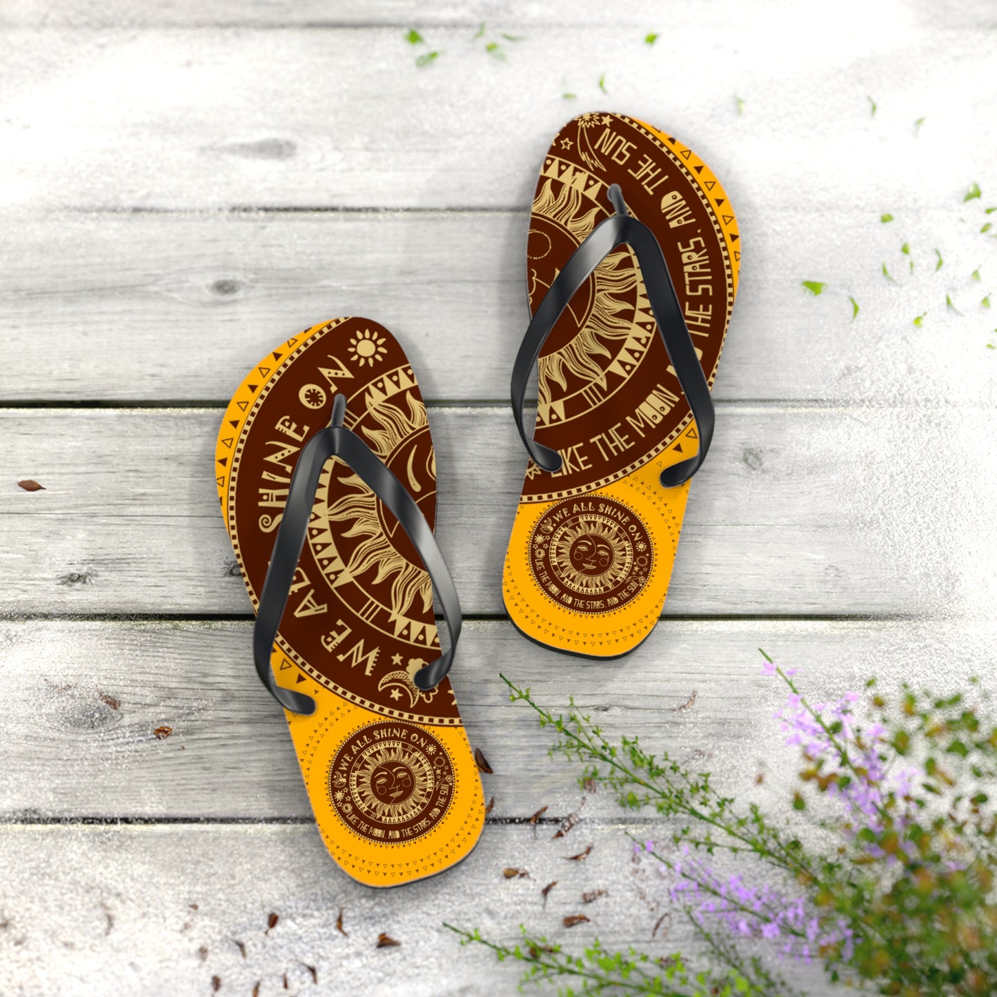 We All Shine On - Unisex Flip Flops