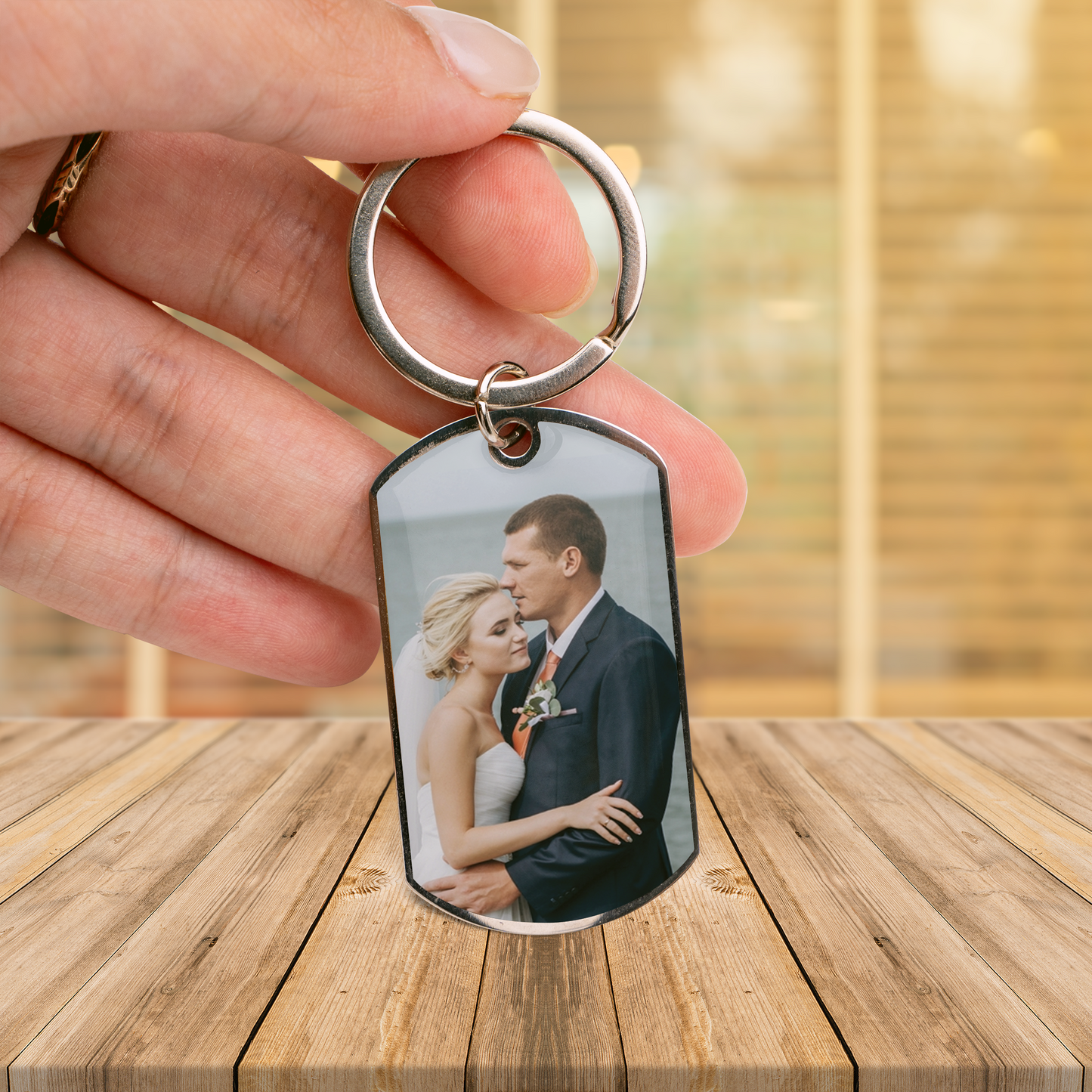 Engraved Couple Keychain