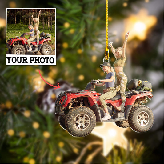 Personalized Double-Sided Acrylic Ornament - Christmas Gift for Friends and Family
