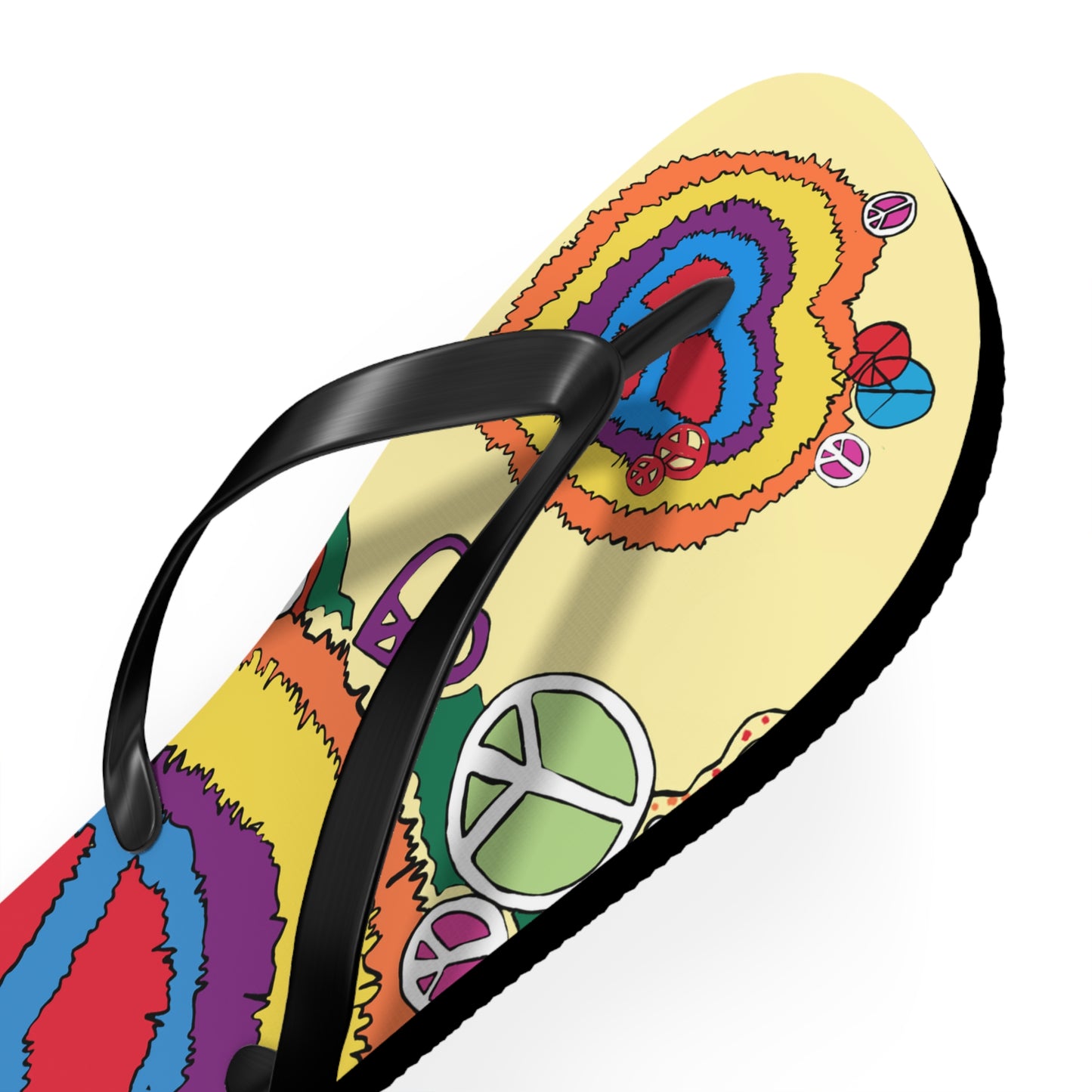 Peace And Love - Unisex Flip Flops