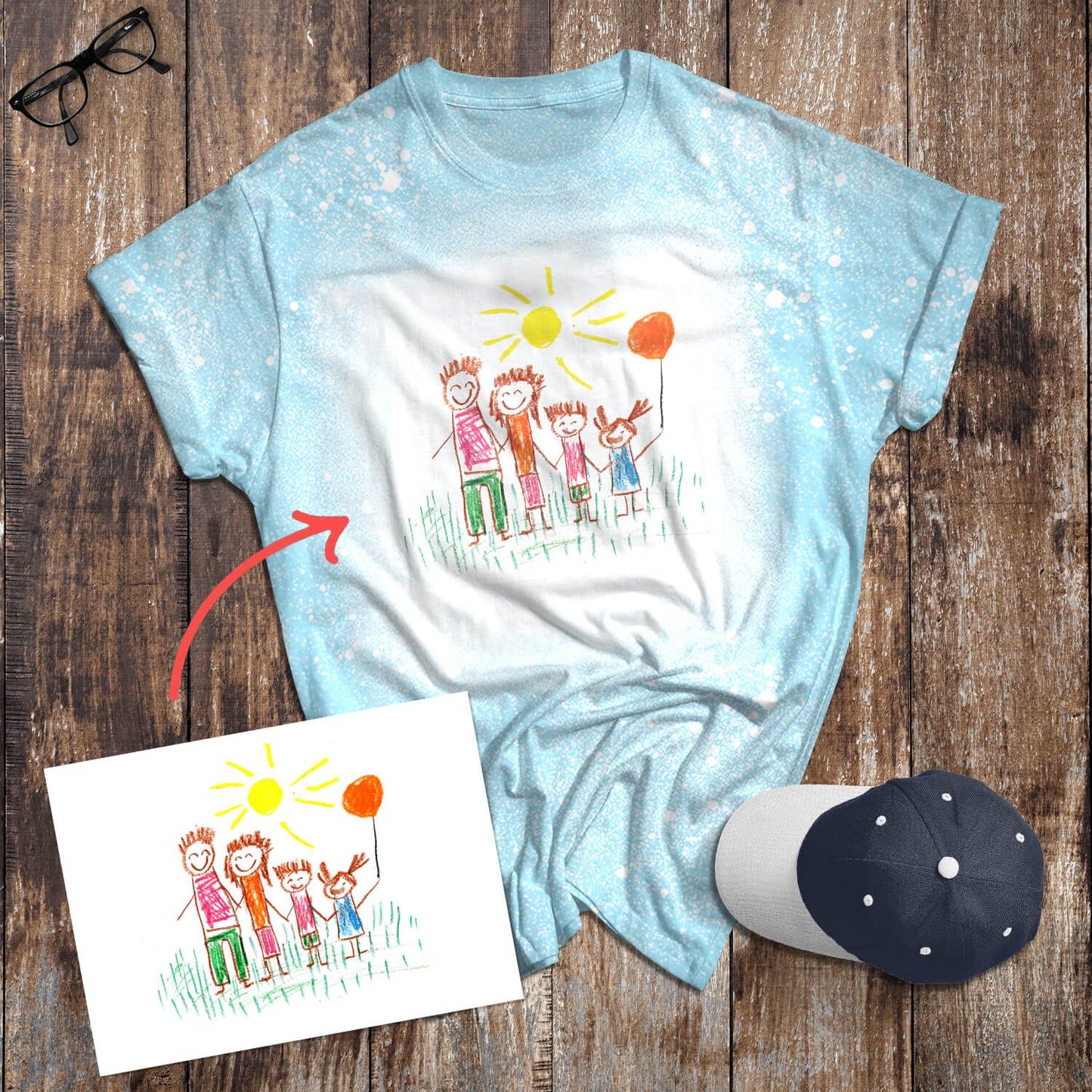 Custom Art Bleached T-shirts