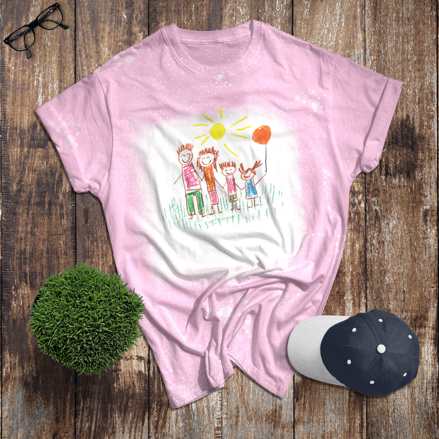 Custom Art Bleached T-shirts
