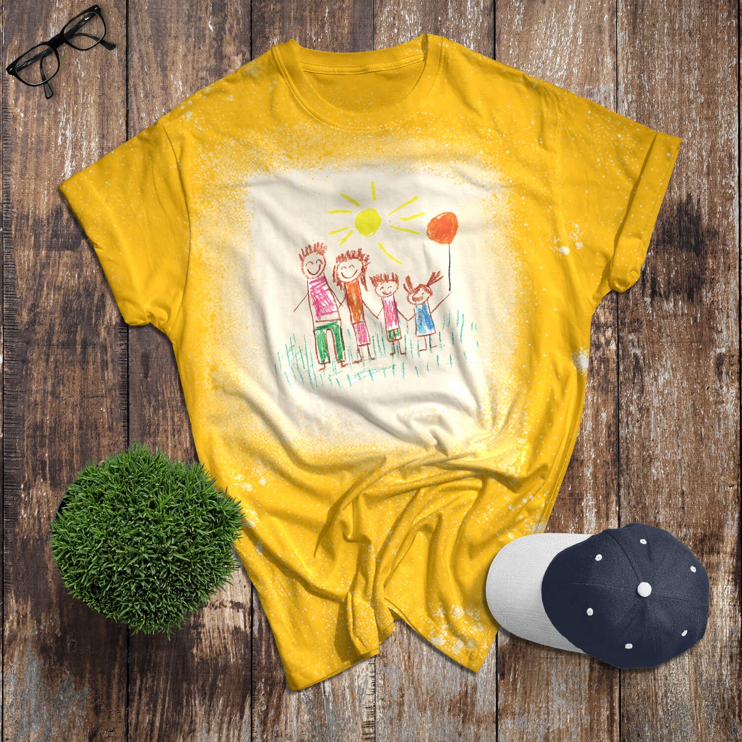 Custom Art Bleached T-shirts