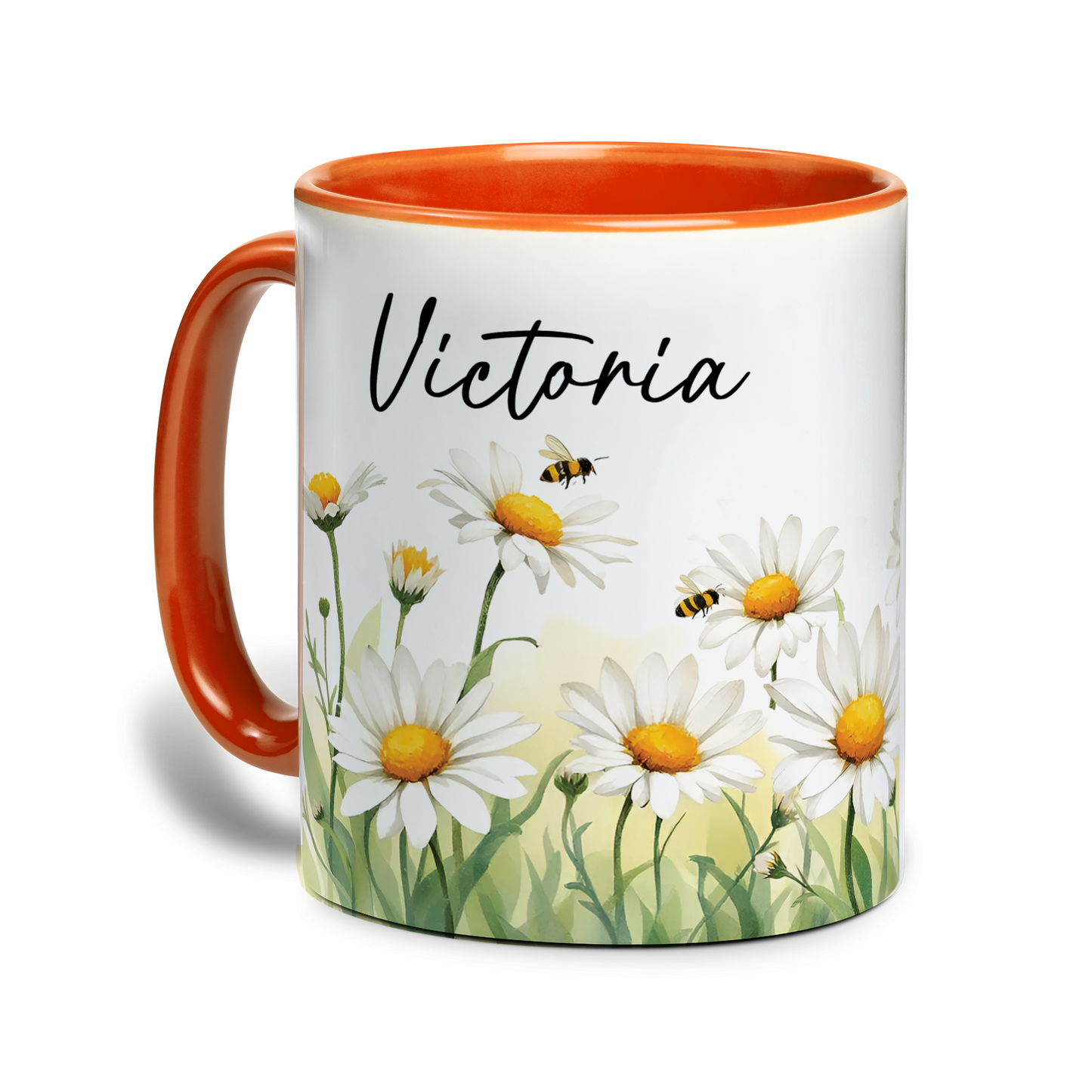 Personalized Floral Mug