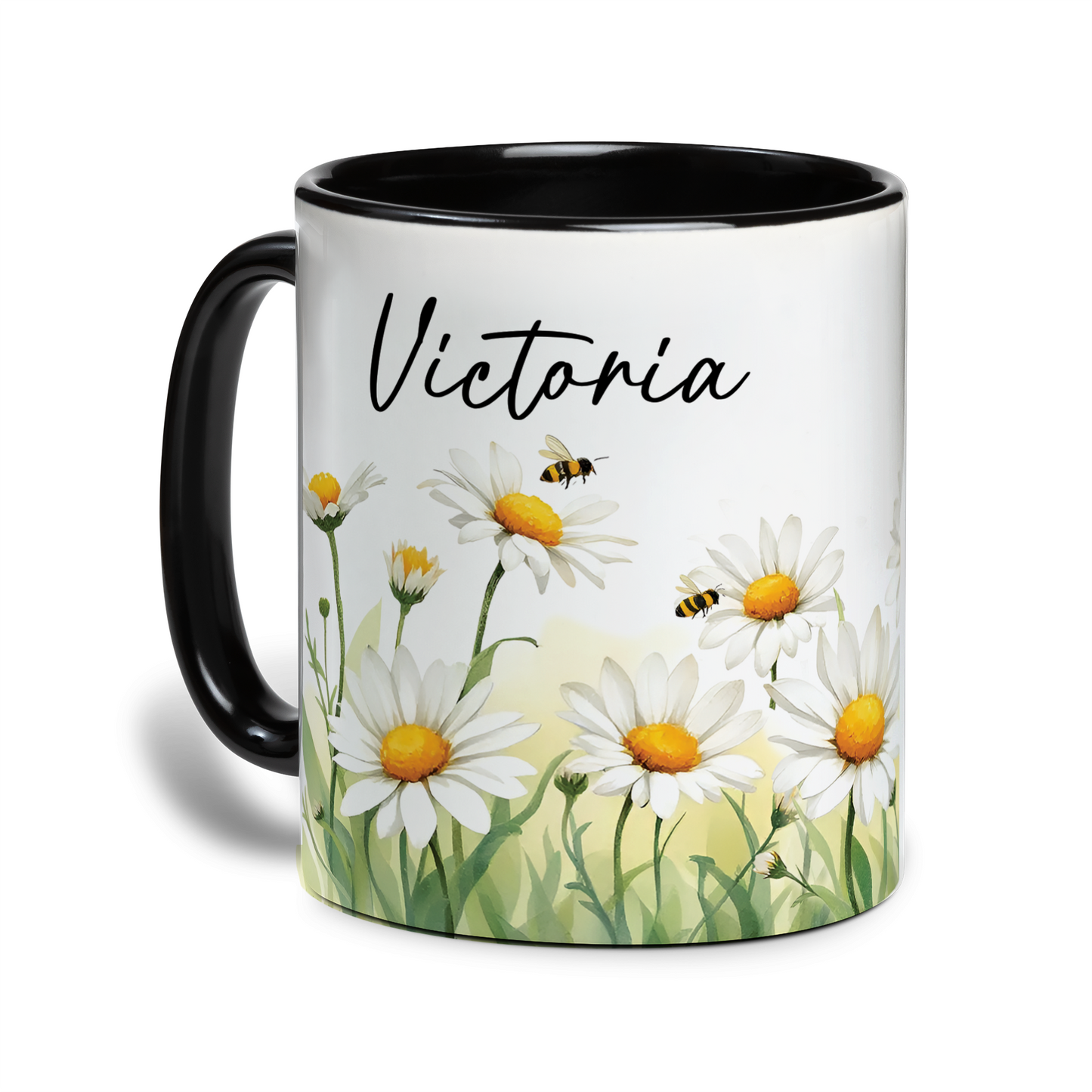 Personalized Floral Mug