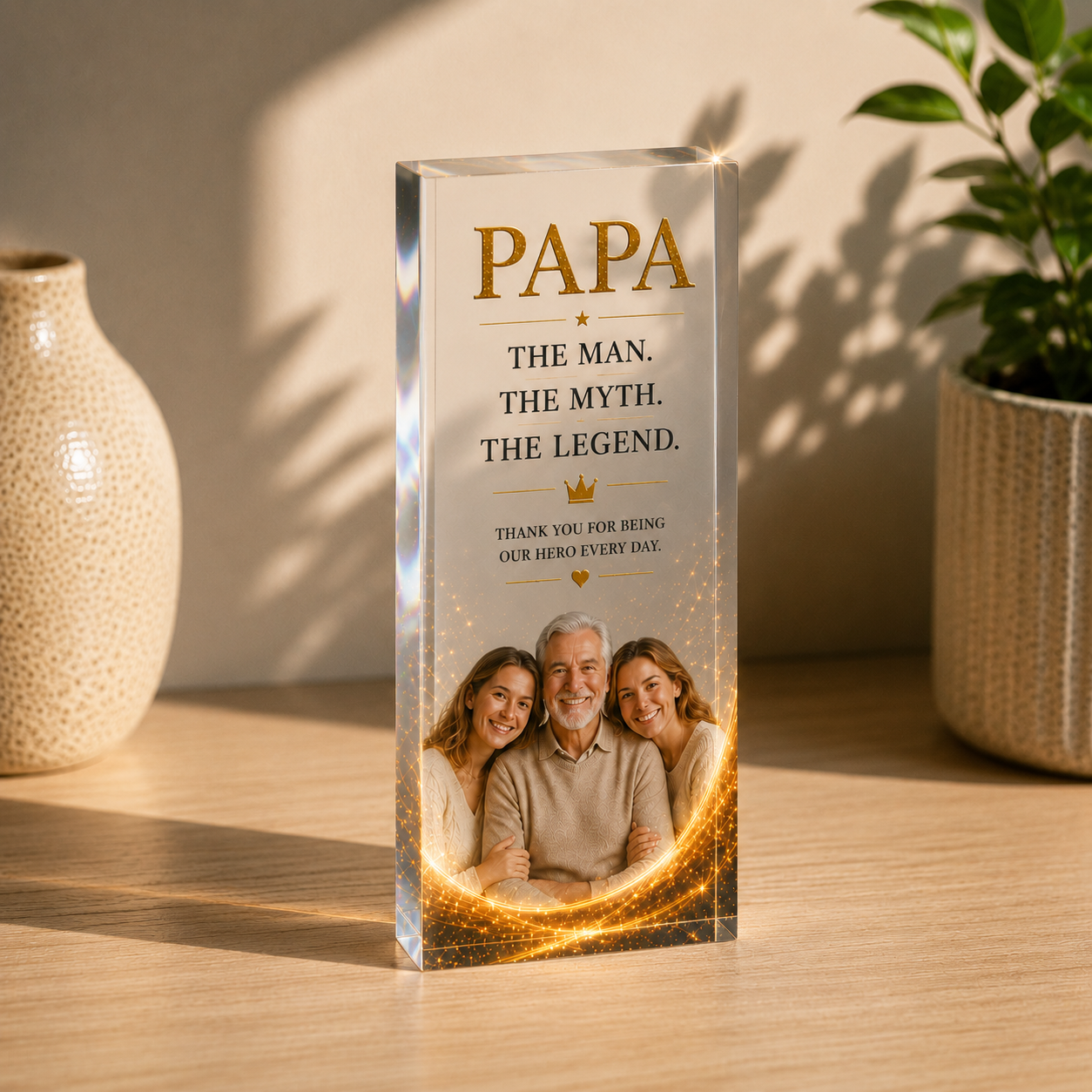 Personalized Acrylic Award Plaque for Dad or Grandpa