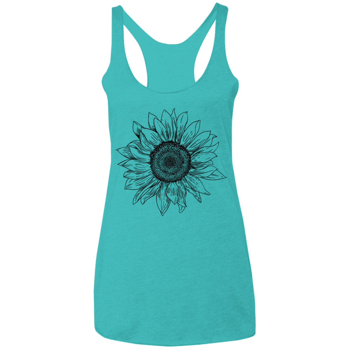 Sunflower Ladies' Triblend Racerback Tank