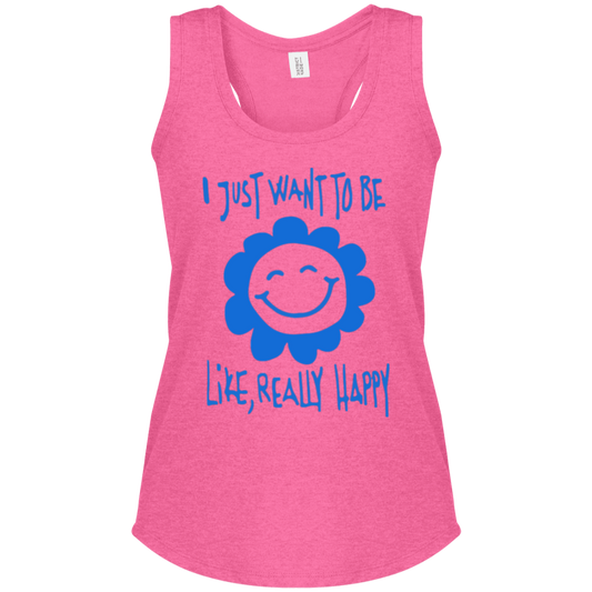 Happy Flower- Women's Perfect Tri Racerback Tank