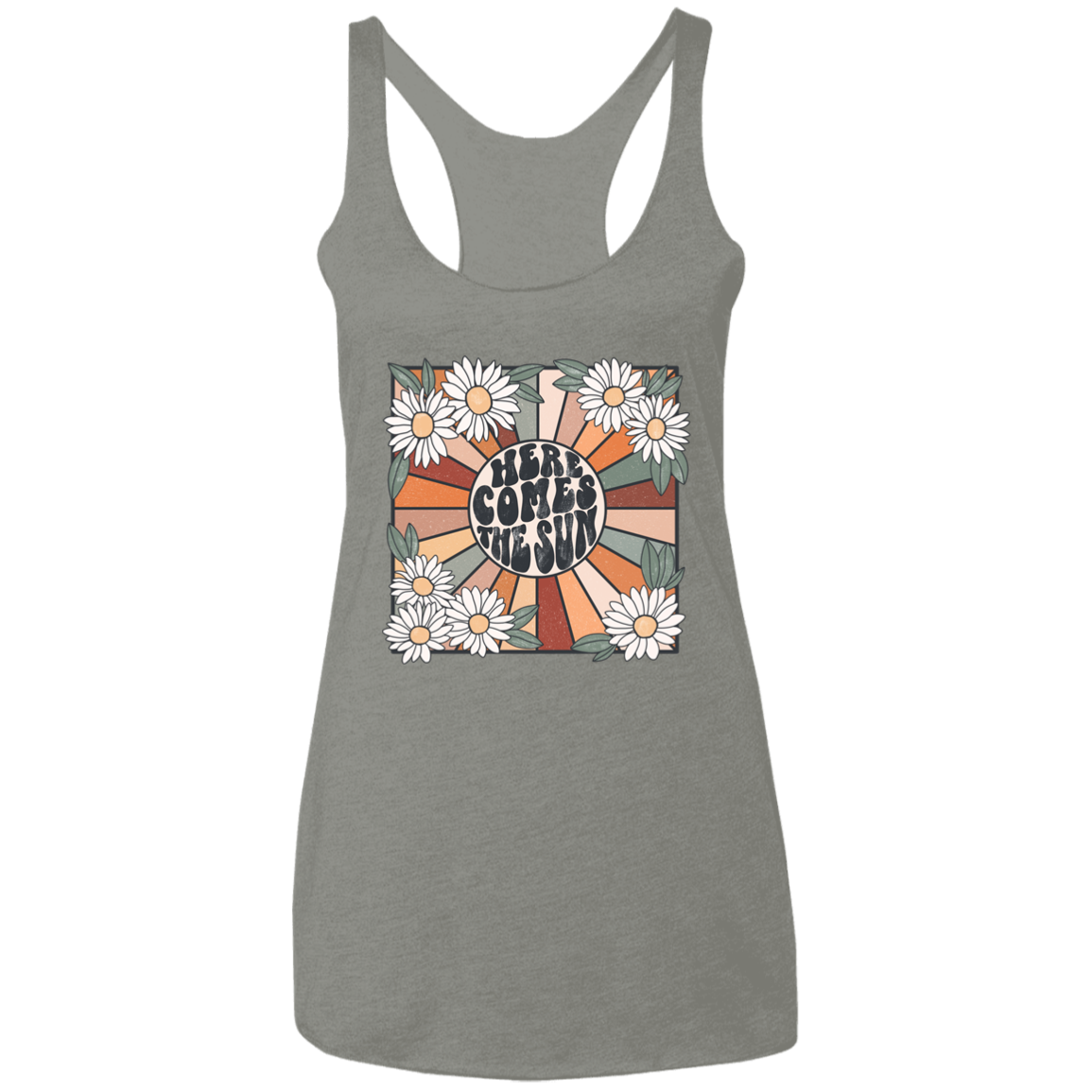 Here Comes The Sun Ladies' Triblend Racerback Tank