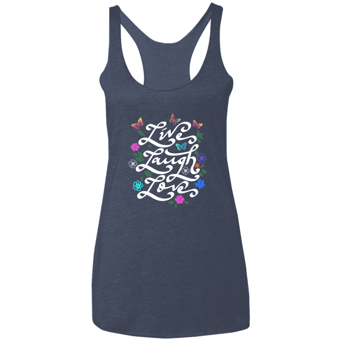 Live Laugh Love Ladies' Triblend Racerback Tank